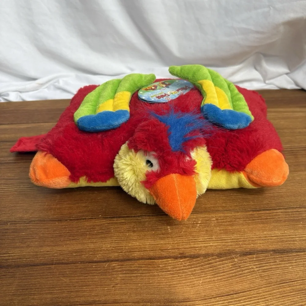 Pillow Pets Pee Wee Tropical Parrot Plush 11